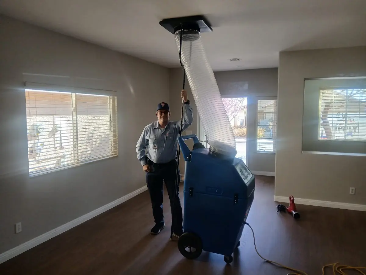Professional Dryer Vent Cleaning work inside a Slaton home